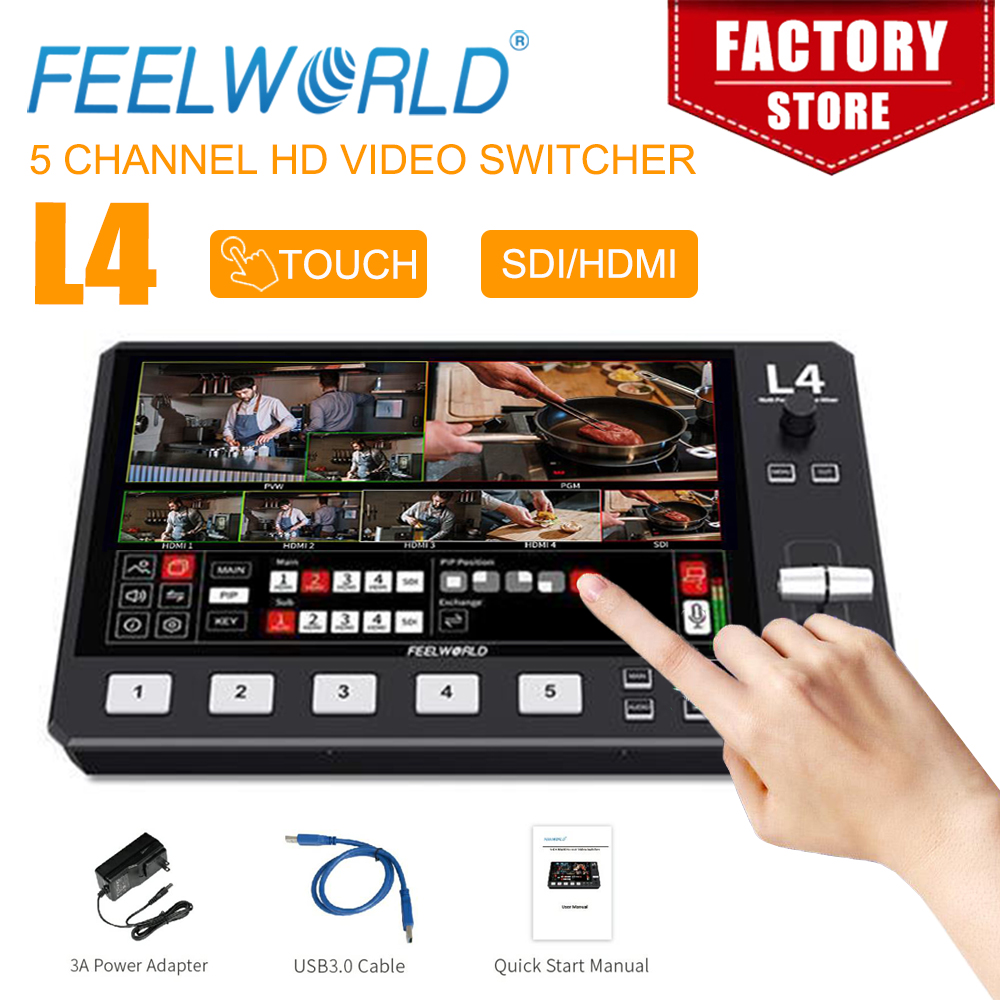 FEELWORLD L4 10.1 Inch Multi C - Hdmi Cable recension och pris