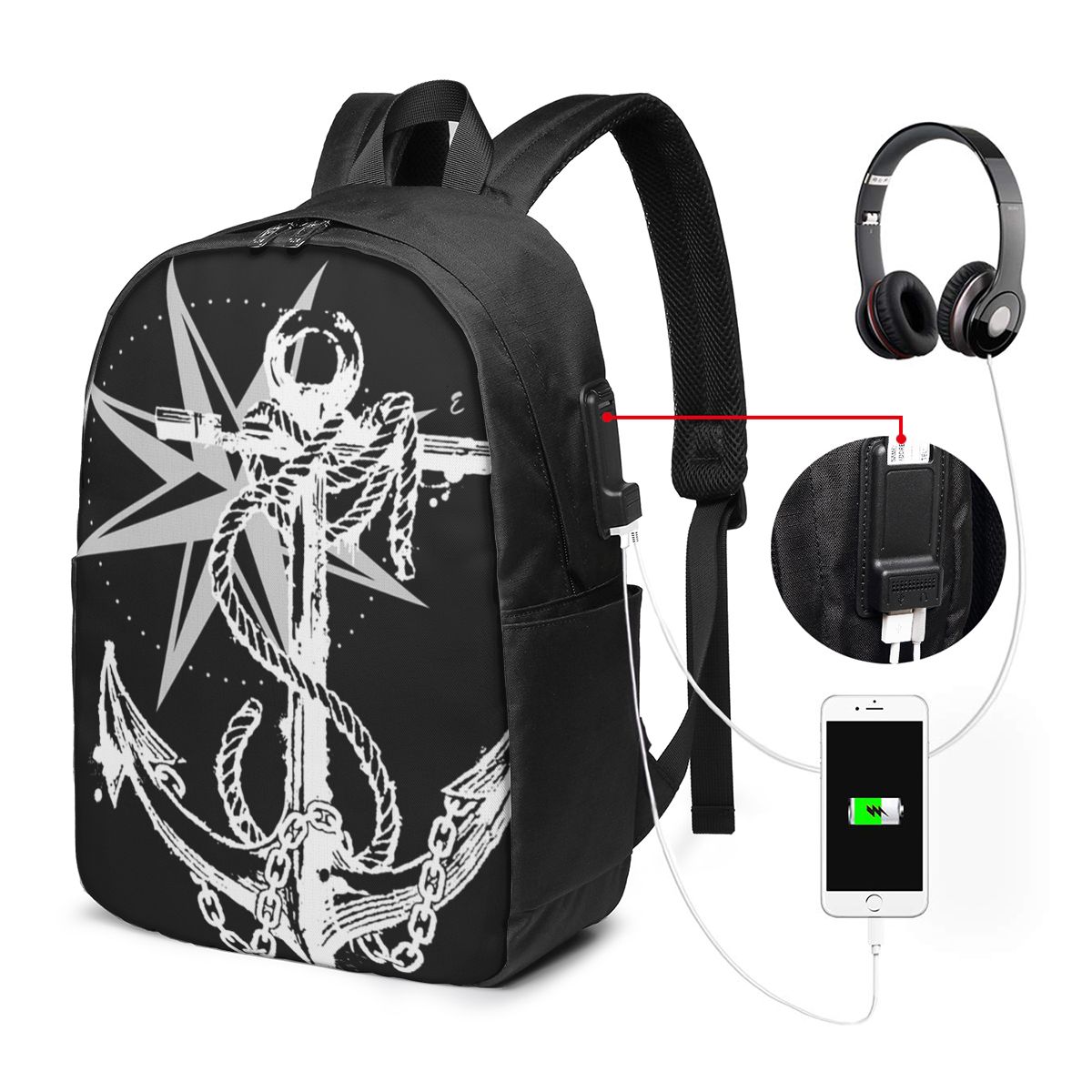 Nautical Compass Captain Ancho - Laptop Bag recension och pris
