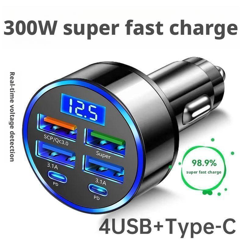 300W PD Car Charger 6 Ports Fa - Usb C Hub recension och pris