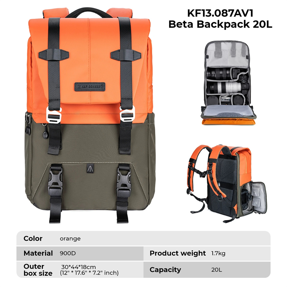 K&F CONCEPT Camera Backpack Tr - Laptop Original Accessories recension och pris