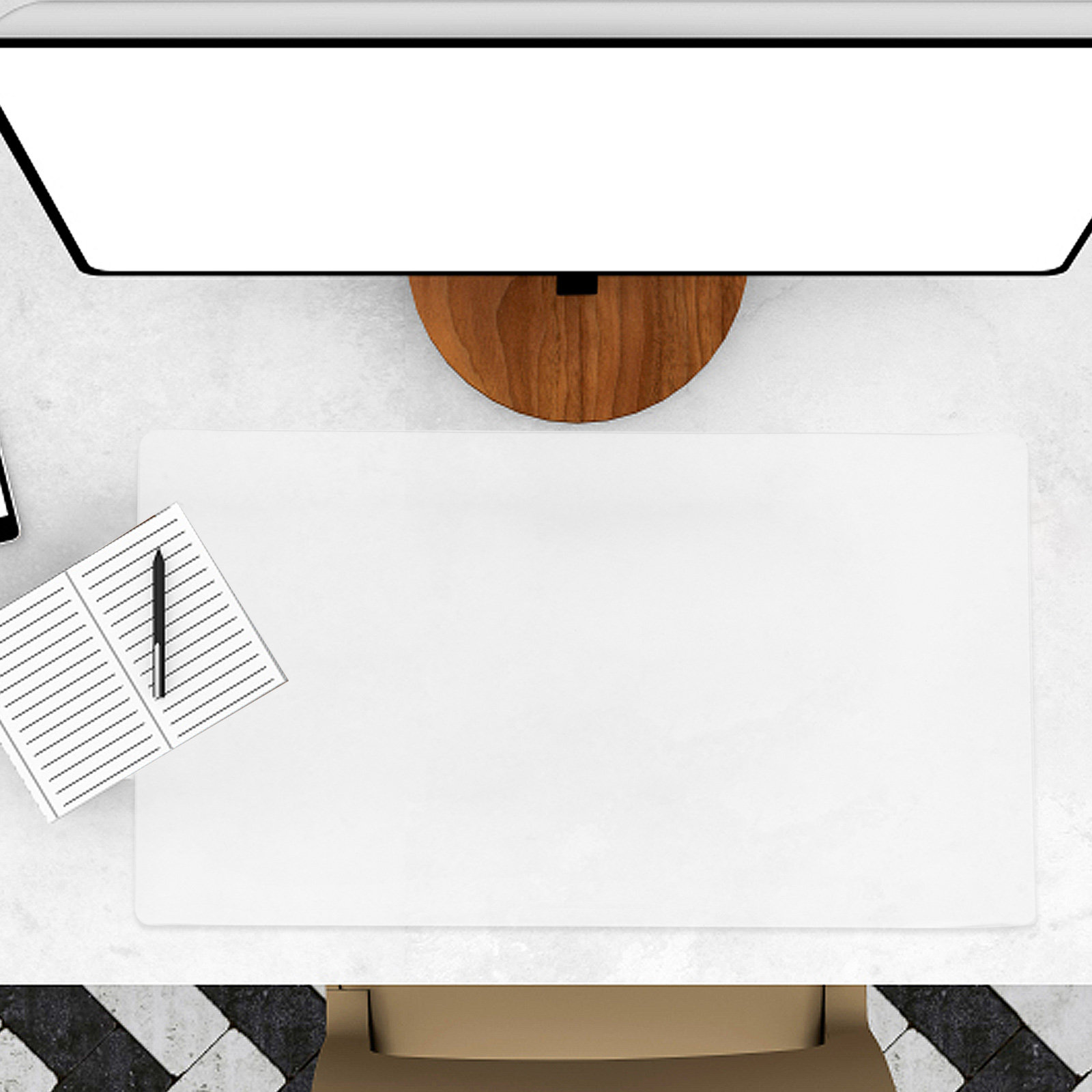 Clear PVC Desk Protector Desk  - Keyboard Cover recension och pris