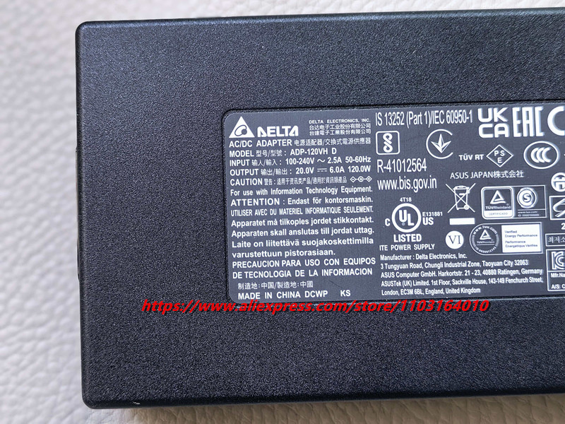 Genuine DELTA ADP-120VH D AC/D - Laptop Charger recension och pris