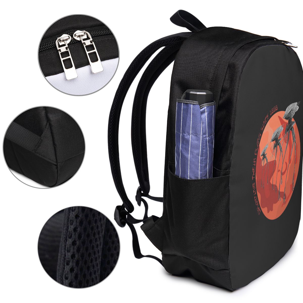 War Of The Worlds Drawing Thei - Laptop Bag recension och pris