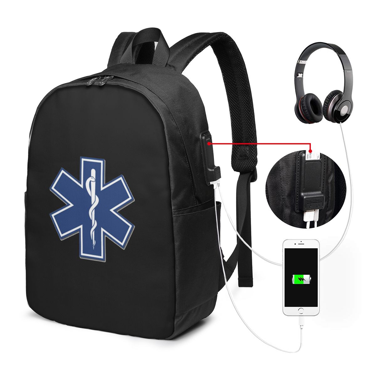 EMT Star Of Life Emergency Med - Laptop Bag recension och pris